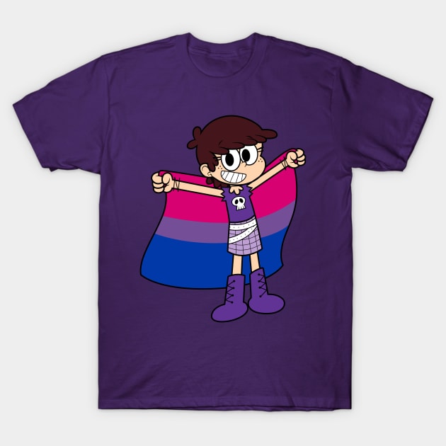 Luna Loud Bi Flag T-Shirt by Vamos Ramos